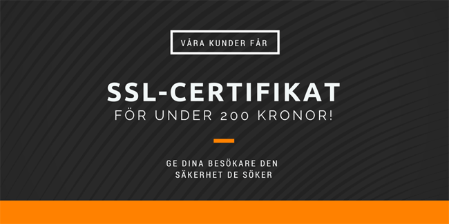 Sveriges billigaste SSL-certifikat